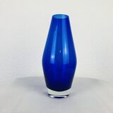 Scandinavian glass vase Riihimaki blue Tamara Aladin