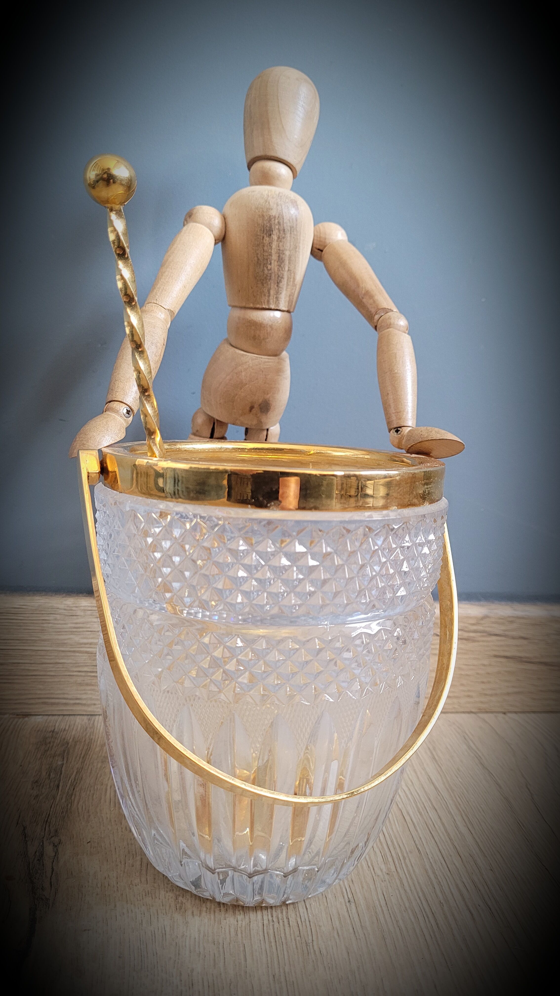 Golden ice bucket