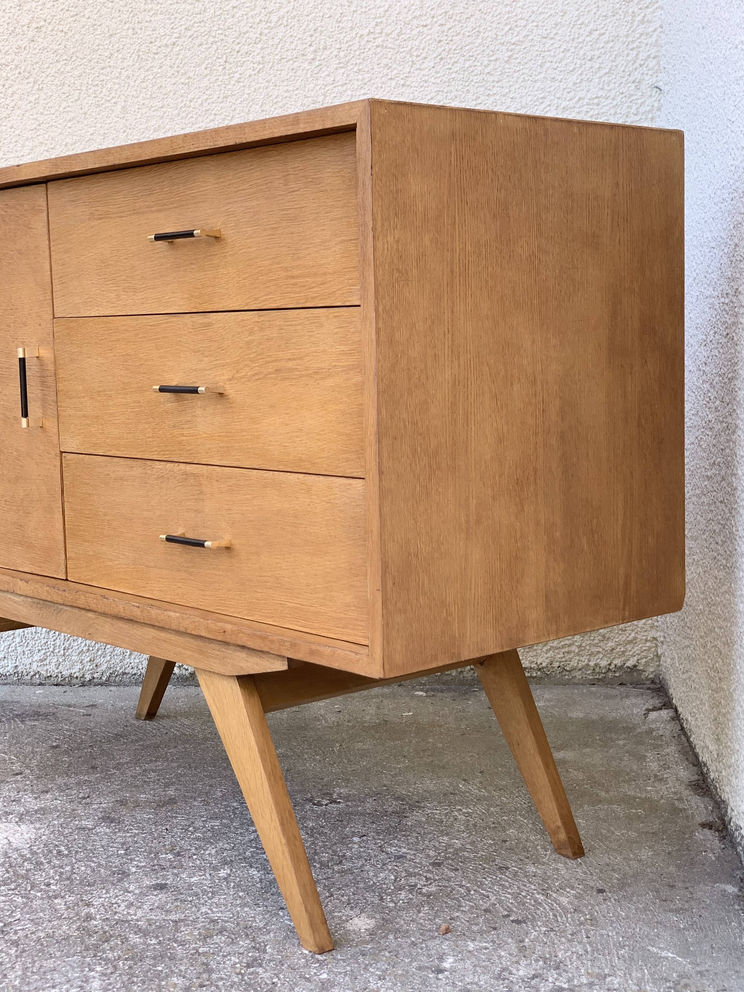 Vintage buffet compass feet 1950