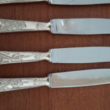 Set of silvered metal cutlery 1/1000th