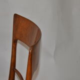 Series of six wooden chairs