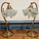 Pair of arched table lamps, creation JP Ryckaert, 60s
