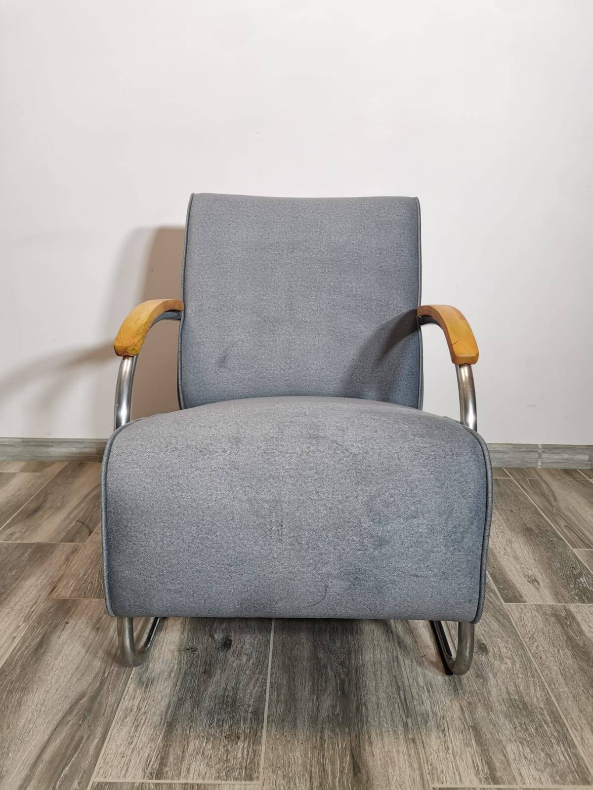 Fauteuil Bauhaus par Mücke Melder, 1940s