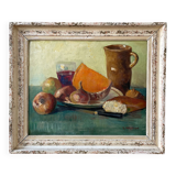 Oil on Isorel, still life