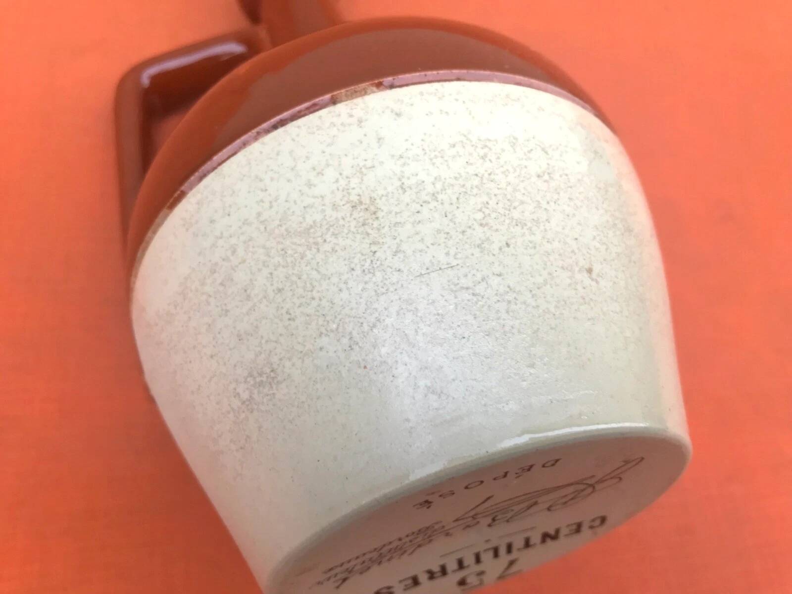 Old enamelled ceramic jug Paul Bardinet Bordeaux Registered