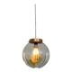 Ensemble de trois pendentifs en laiton et en verre d'art de Murano - Italie, années 1970
