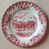 8 Johnson Bros "Coaching Scenes" English dessert plates