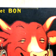 ancienne affiche 46x66 cartonné publicitaire vache qui rit benjamin rabier édition clouet