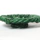 Plat tressé vert Vallauris 1950