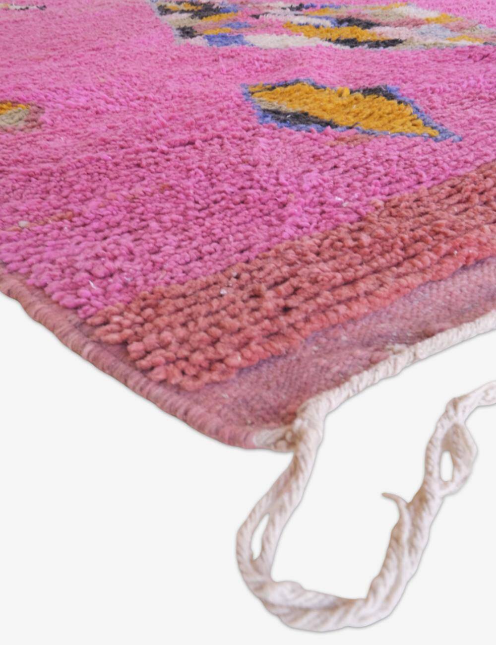 Pink berber rug - 315 x 190 cm