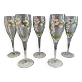 5 Perrier Jouet champagne flutes