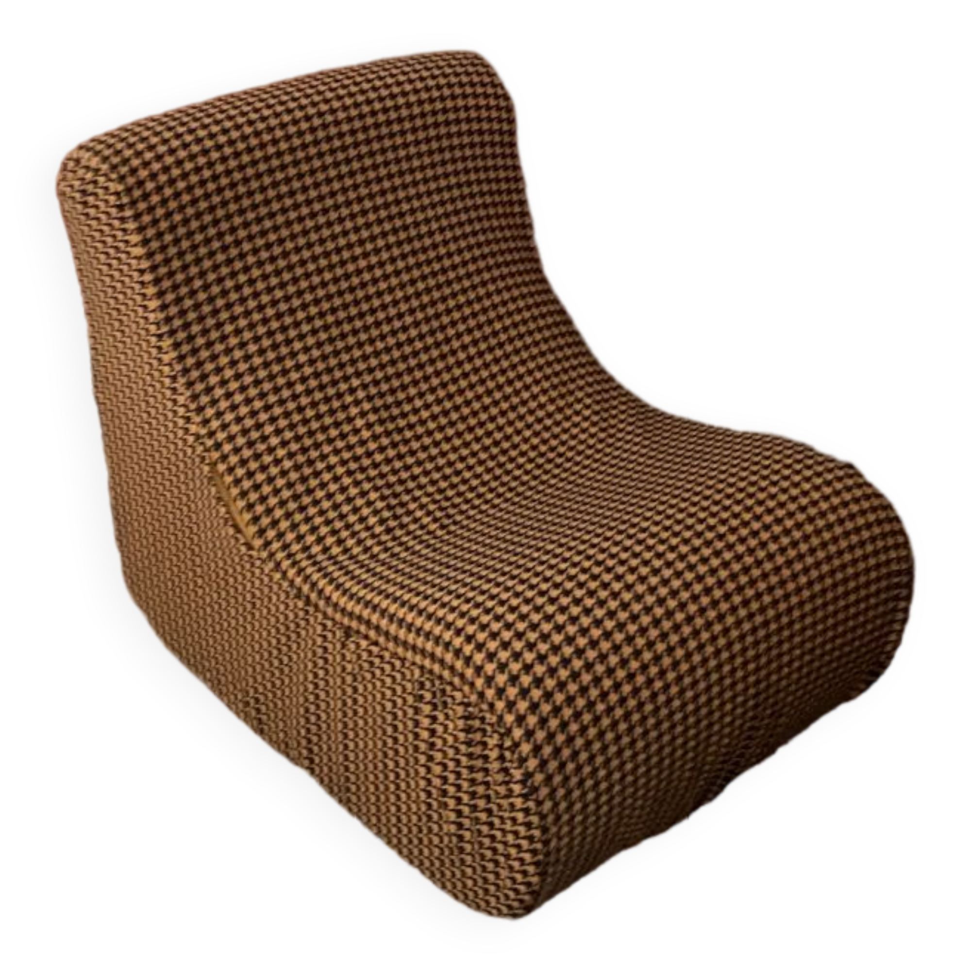 Pair of 70s foam armchairs