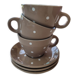 3 union pacific tableware cups and saucers