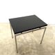 Vintage side table – Chrome and black – Netherlands 1960