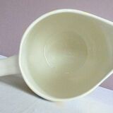 Ceramic water pot sarreguemines etoile patterns gray and yellow stripes service etoile