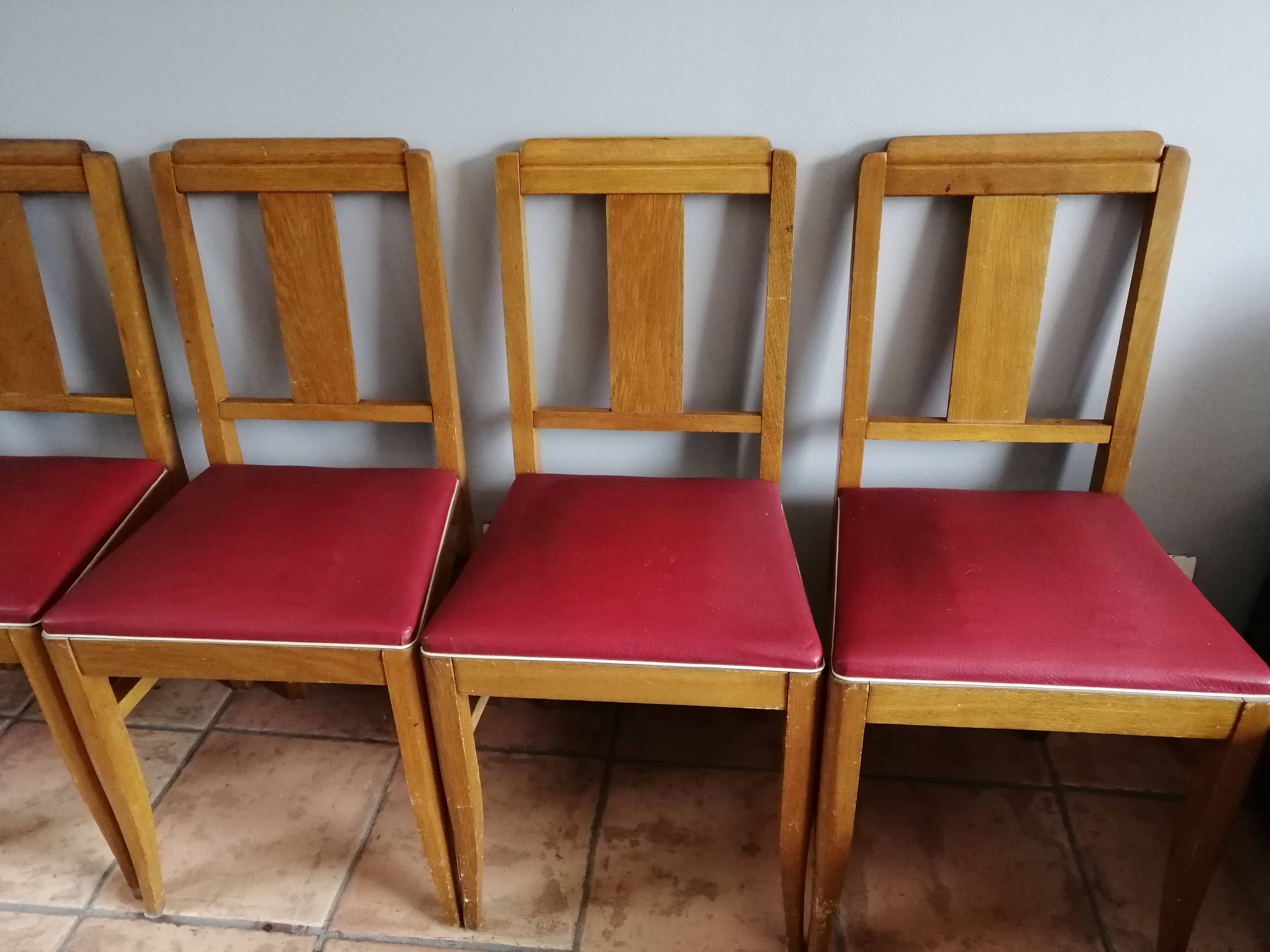 6 Art Deco chairs