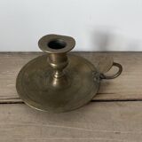Old brass candle holder