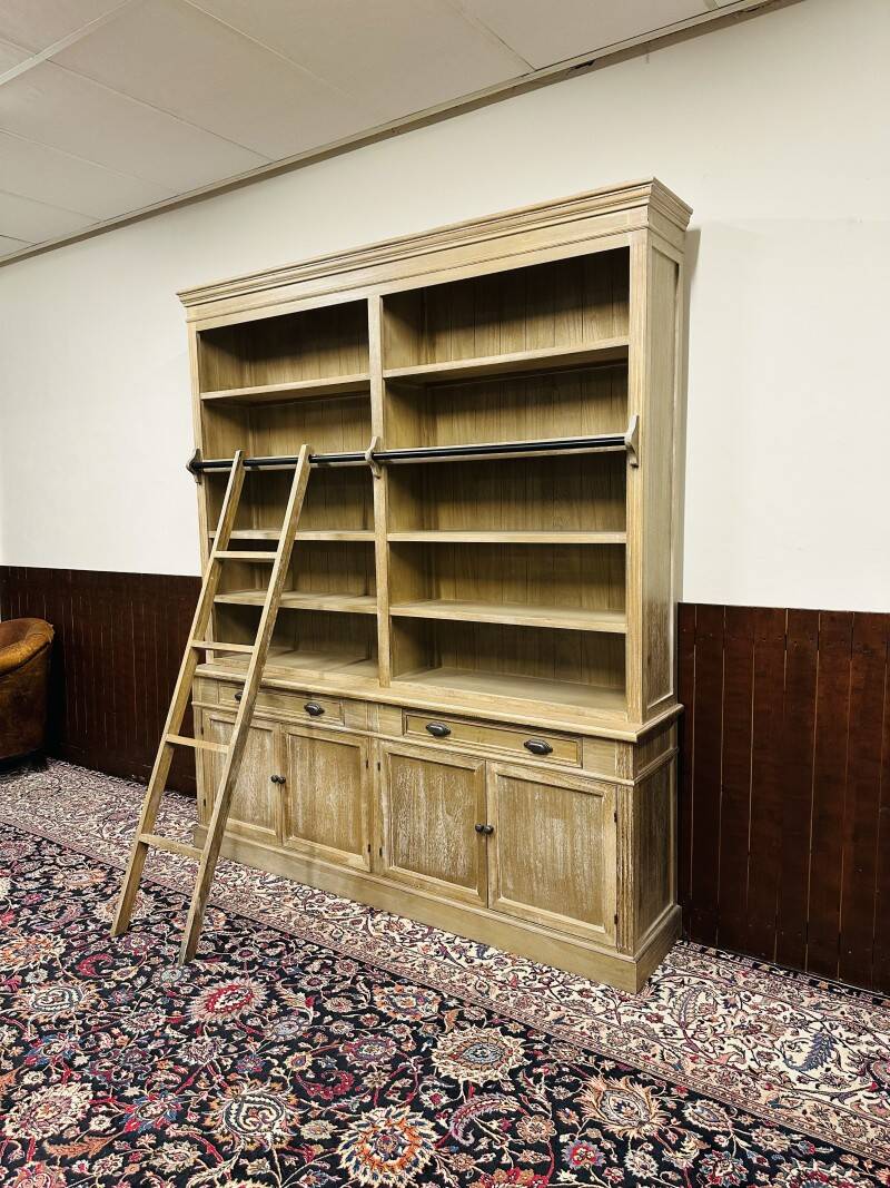 Country Pale Oak Look Bookcase