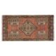 Vintage Small Rug. Turkish Seat Cover. Hand-knotted Door Mat. Entryway Rug. Kitchen Mat