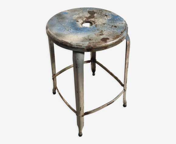 Tabouret industriel table d’appoint