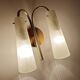 Applique italienne vintage en verre double
