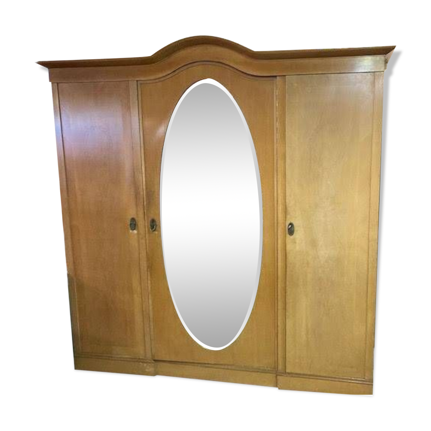 Large art deco 3-door wardrobe