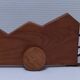 XL wooden crocodile sculpture