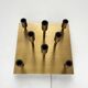 Vintage German Brass Ceiling or Wall Lamp from Sölken, 1970s