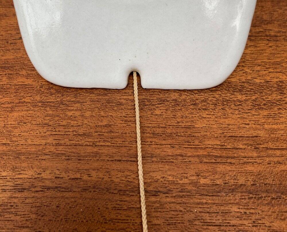 Applique murale allemande du milieu du siècle en verre et céramique par Wilhelm Wagenfeld pour Lindner