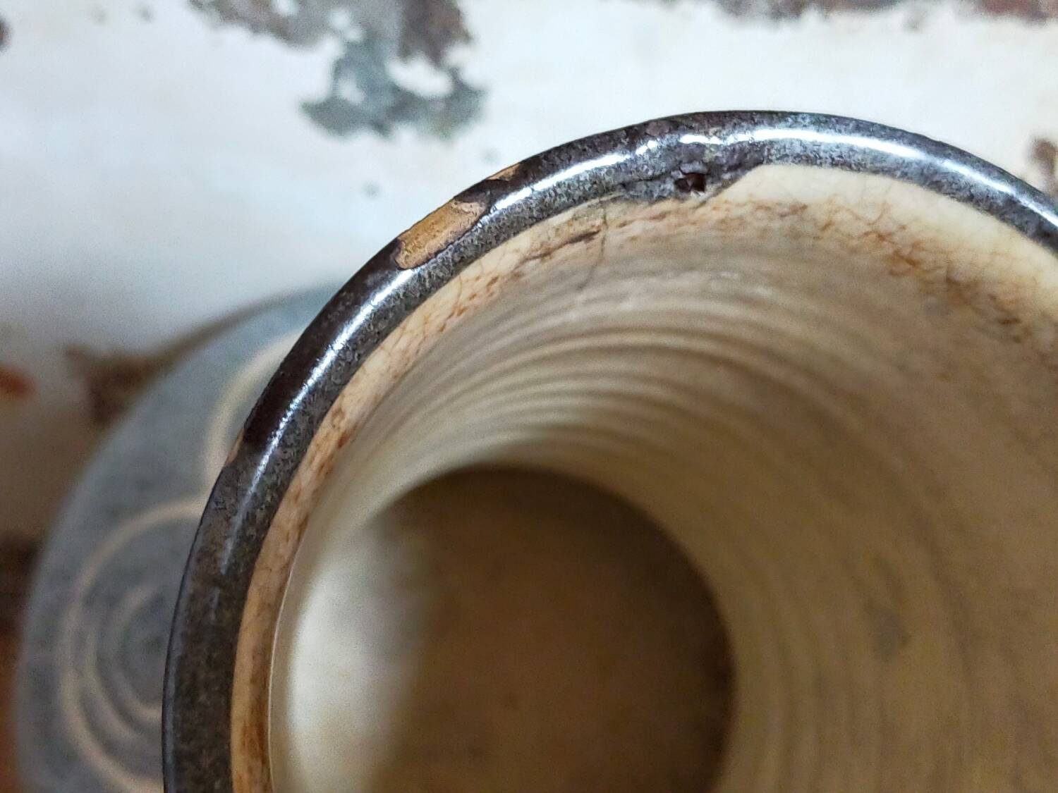 Elchinger fils Art Deco ceramic vase