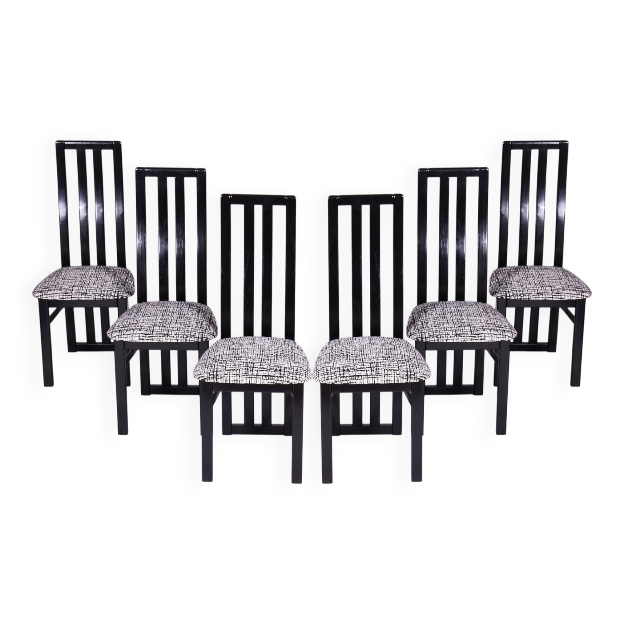 Mid-Century Dining Chairs in Beech from Thon, 1970s, Set of 6