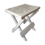 Caning vintage folding stool
