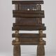 West African Bamileke bamboo handcrafted chair Circa 1950