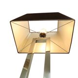 Lampadaire design Eichholtz Arlington en acier inoxydable avec base en granit 152 cm