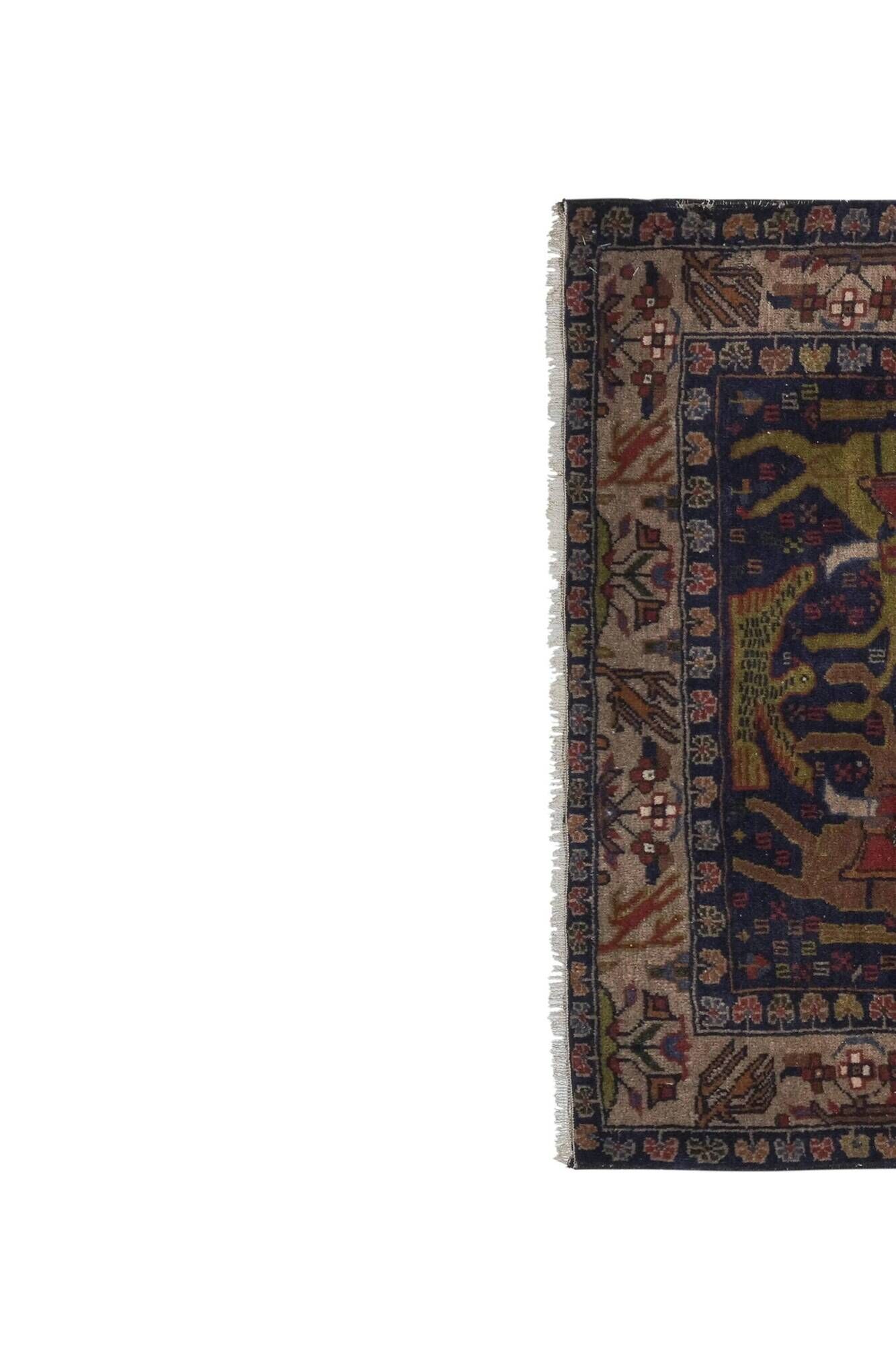 Tapis turc vintage fait main