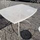 Old wrought iron garden furniture, table + 2 armchairs + 2 chairs