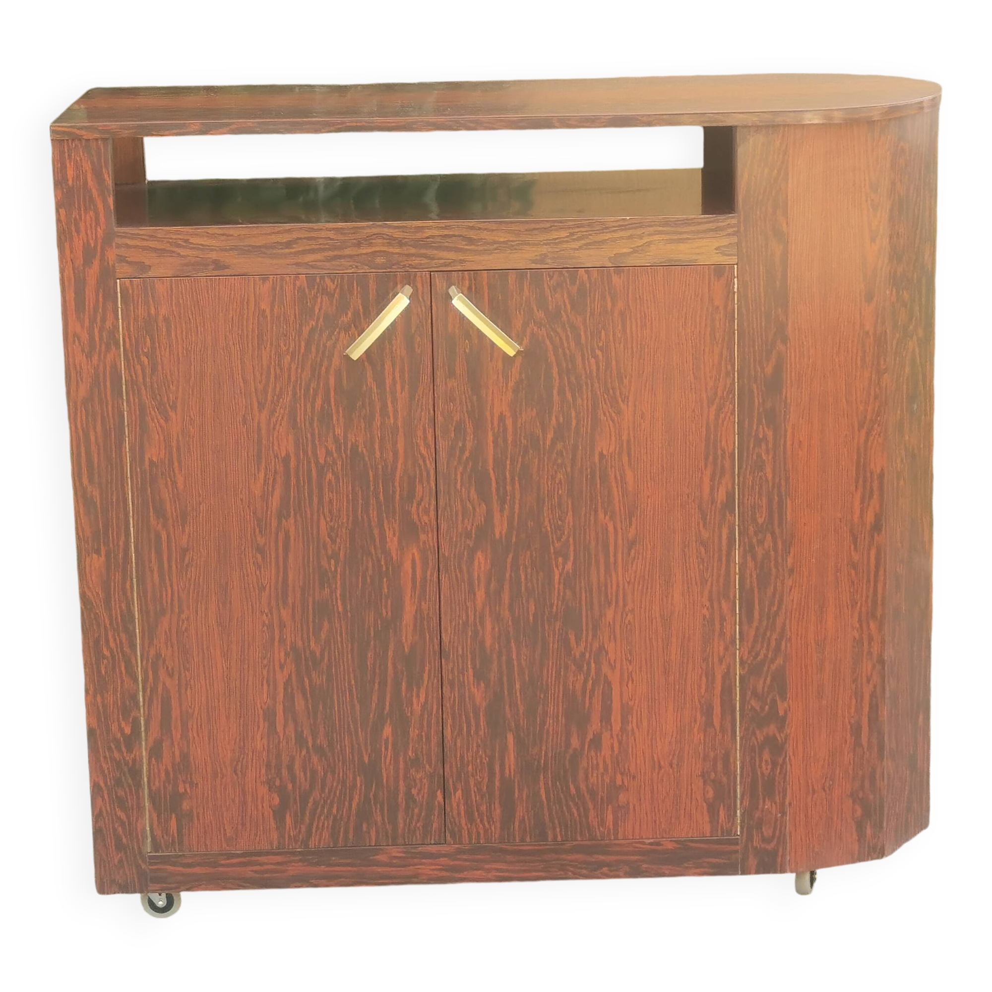 Vintage desktop furniture "flamed mahogany"