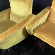 Pair of designer armchairs 1955-60 Louis Paolozzi for Brandt Zol Steiner