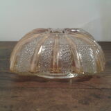 Molded glass ceiling lamp