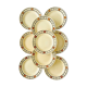 Lot de 9 assiettes plates anciennes Ste Amandinoise St Amand made in France