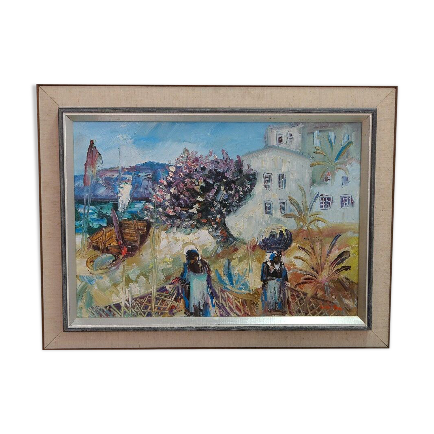 Eric Lo Ohlqvist (Eric Loo), Swedish Modern Painting, Oil on Canvas, 1960s