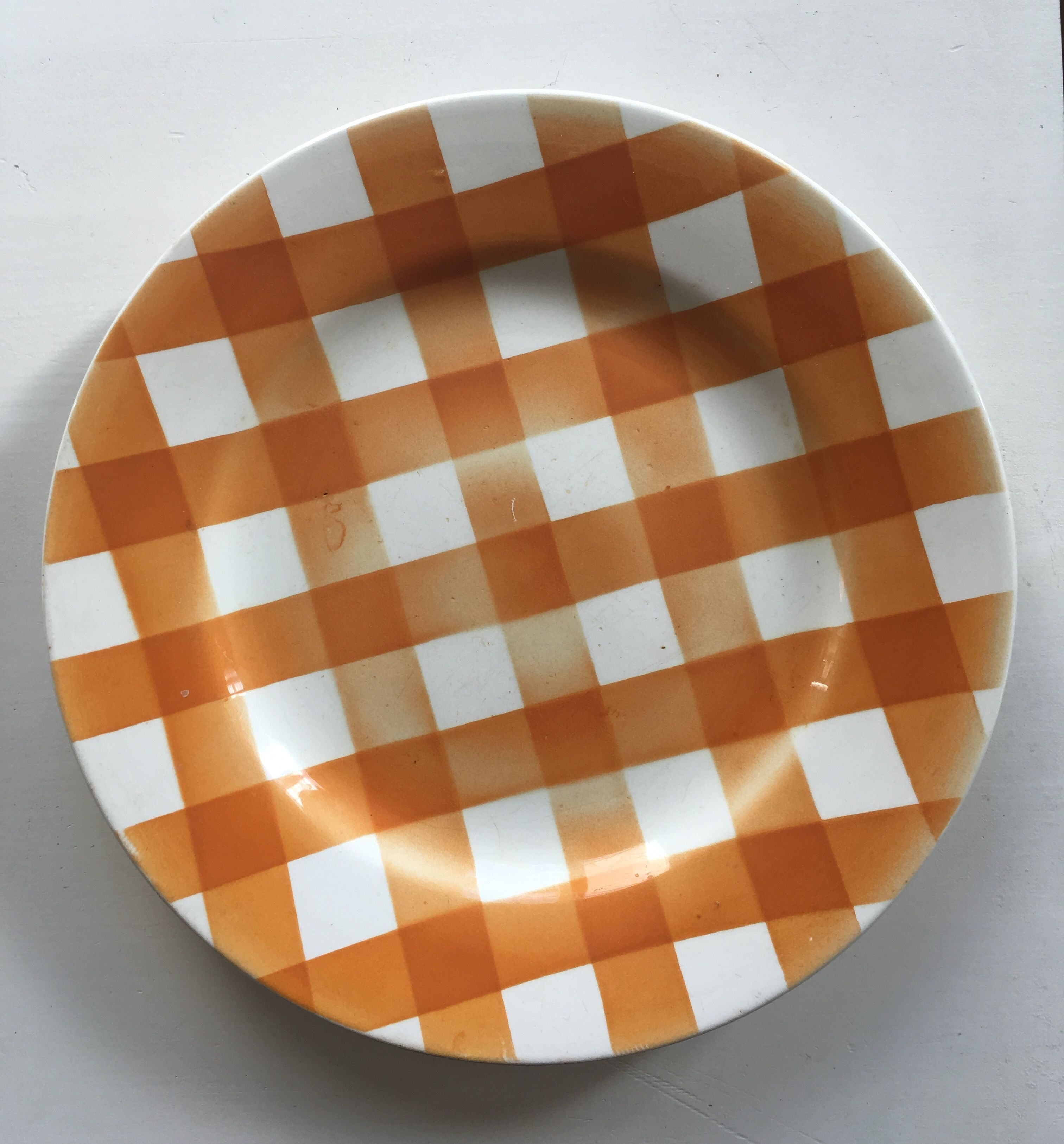Ensemble de 5 assiettes de Sarrguemines collection Ecossais