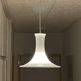 Vintage Scandinavian pendant light "Mandarin" in opaline by Michael Bang for Holmegaard, Denmark 1980s