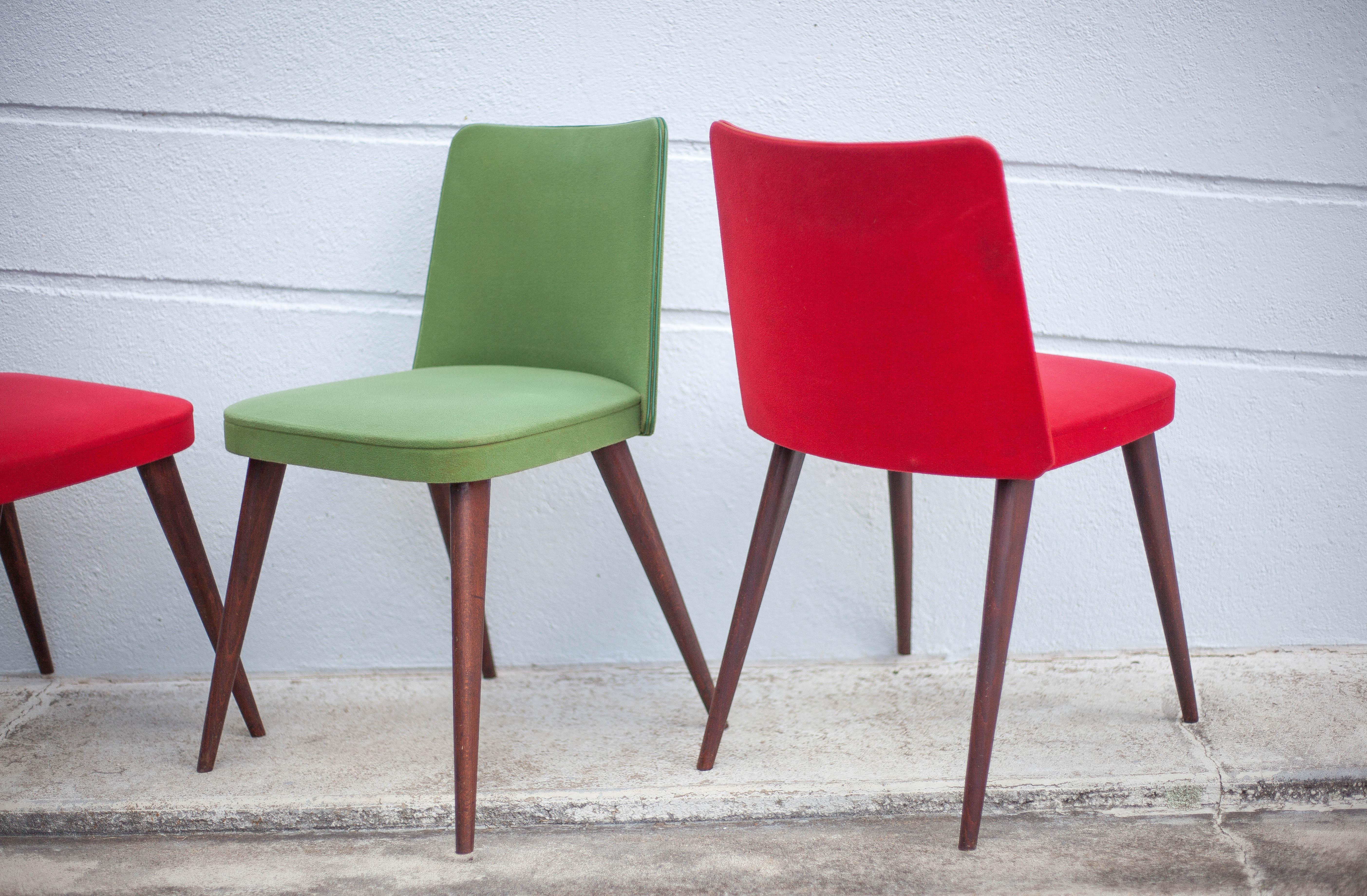 Vintage compass leg chairs, 50