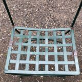 2 armchairs and 2 chairs in full wrought iron, handcrafted.