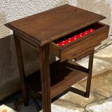 1940s bedside table in solid oak