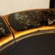 Old vintage round ceramic mirror