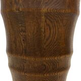 Vintage umbrella holder wooden basket storage 1960 minimalist design