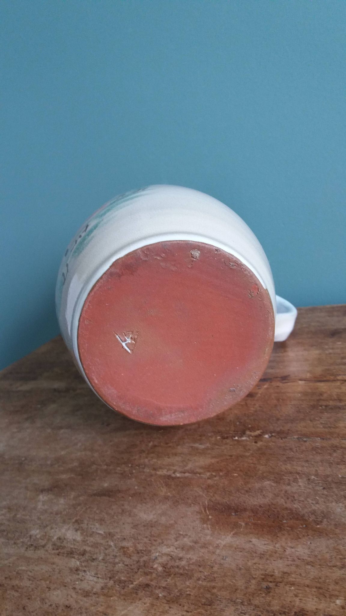 Jug signed by Atch, Chantal and Thierry Robert, Grès du Loir