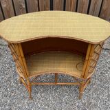 Bamboo tiki bar and bamboo rattan